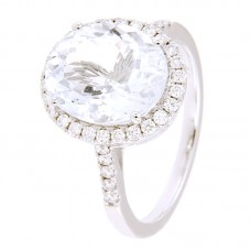Anello con diamanti e pietre naturali - 326362R02ACM