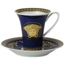Set 6 tazze caffè Rosenthal Versace Medusa Blu